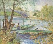 Vincent Van Gogh Fishing in the Spring,Pont de Clichy (nn04) oil painting on canvas